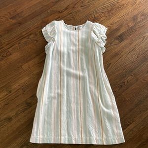 Size small striped dress 55% linen 45% Rayon
